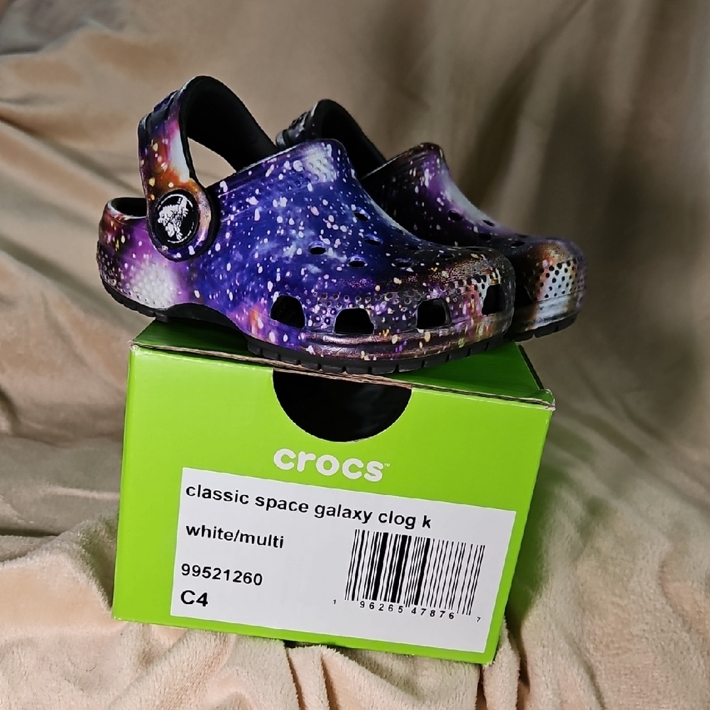 CROCS Kids Space Galaxy Clog - Purple Multi